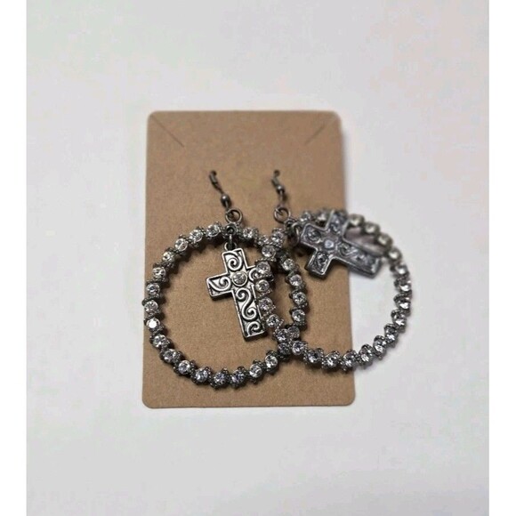 Jewelry Lot Cross Religious Crystal Theme Clean Curated Bundle Free Gift - Picture 10 of 16